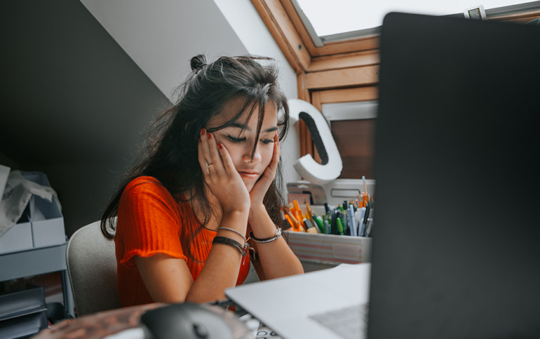 ATAR student studying at a desk