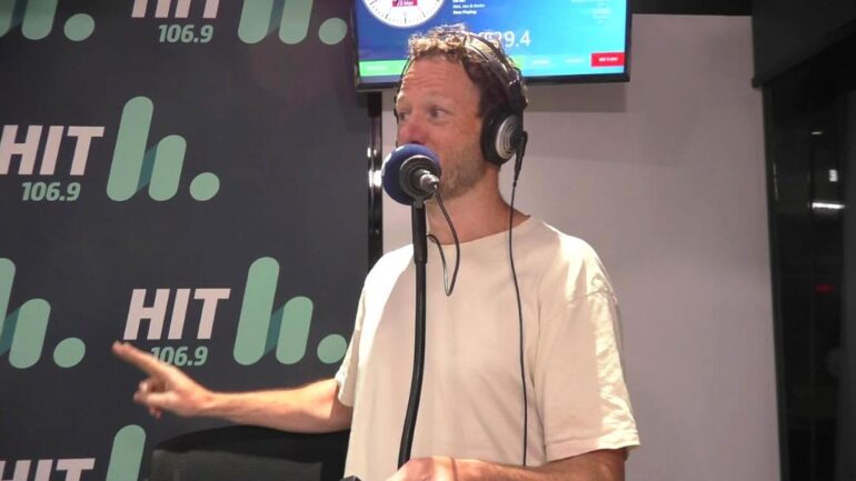 Nick in radio studio.