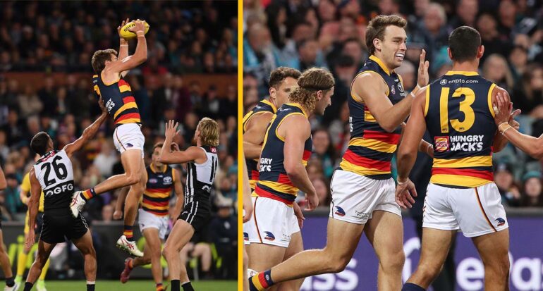Riley Thilthorpe's goals during showdown 53