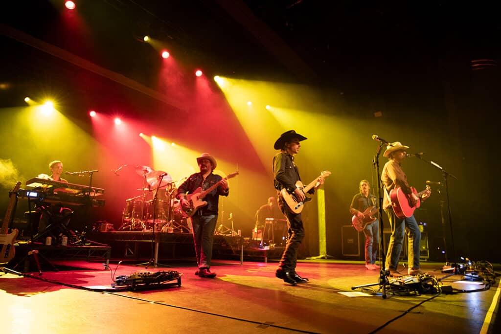 Midland pictured on stage performing at The Enmore Theatre in Sydney on Sep 03, 2023 (Image: Chris Neave)